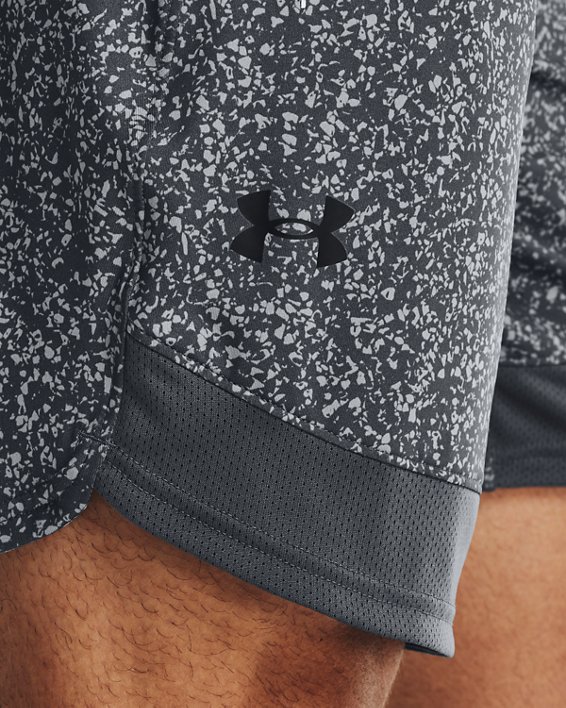 Men's UA Train Stretch Printed Shorts in Gray image number 3